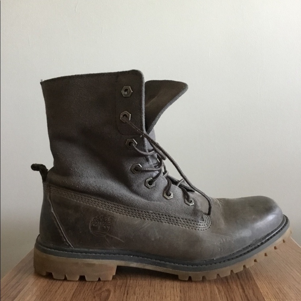 Grey Timberland Boots